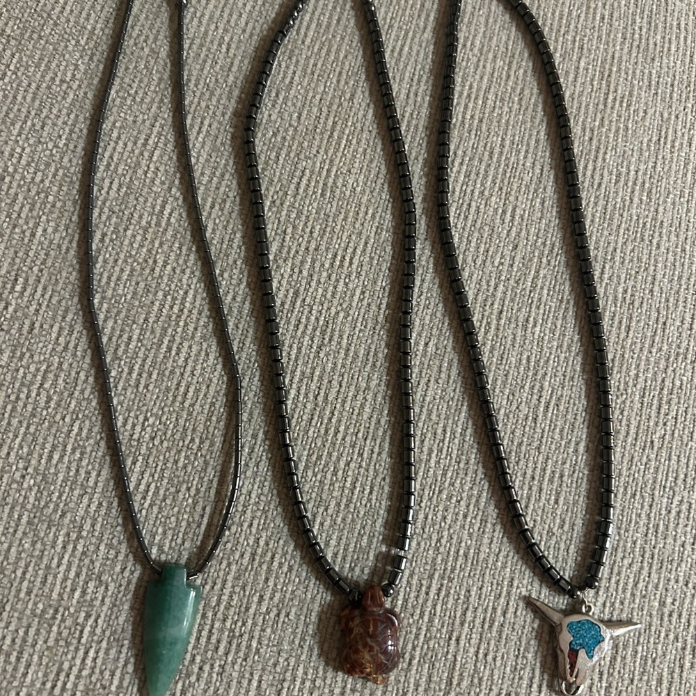 Elegant Multi-Stone Necklace Set